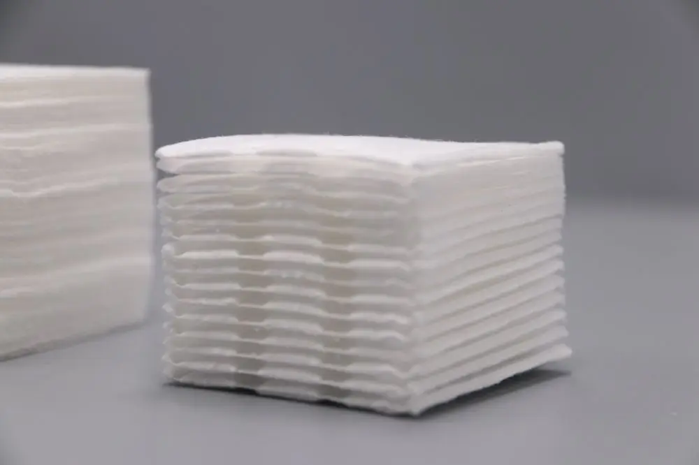 Premium Square Cotton Pads for Face - Makeup Remover Pads, Hypoallergenic, Lint-Free | 100% Pure Cotton