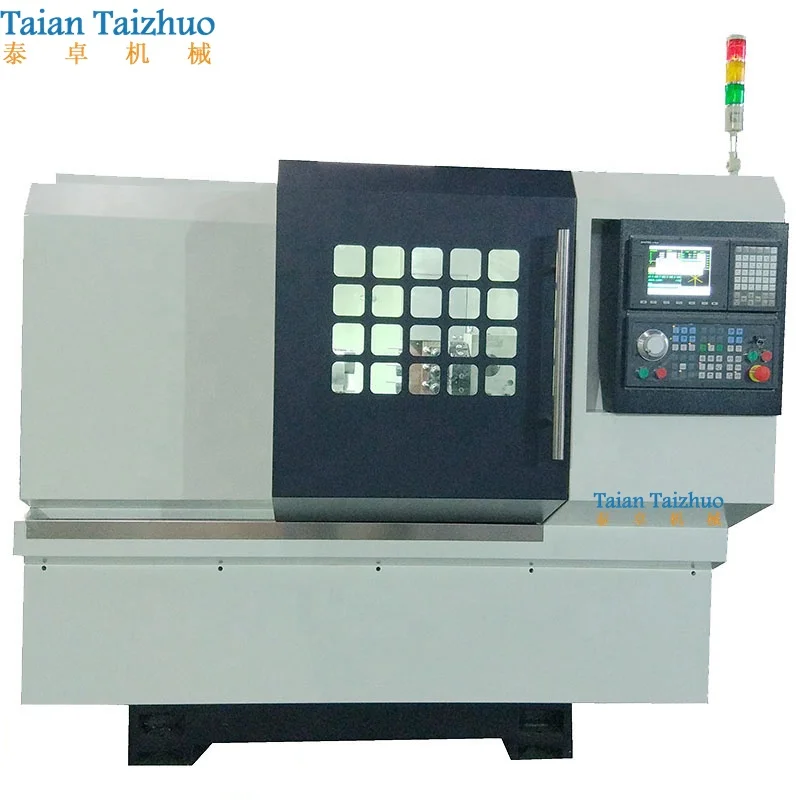 Small Flat Bed CNC Lathe TCK30 CNC Turn Mill Machine