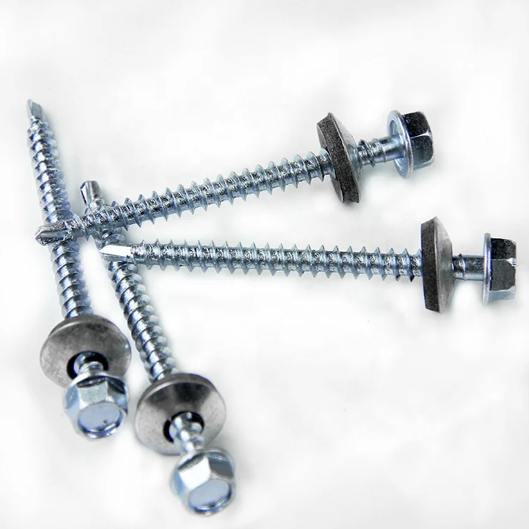 Hex-angled flange self-drilling screw drilltail screws