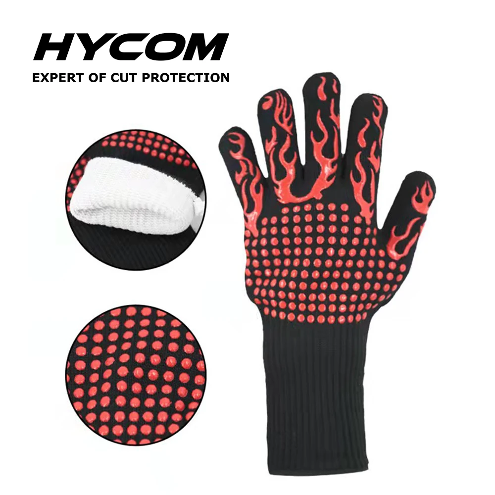Hycom Extreme Heat-Resistant Fireproof with Non-slip Silicone Coating oven glove heat resistant