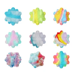 Finehope 6cm Diameter Soft PU Foam Dice Stress Relief  Keychains Box Shape Custom Printing Logo Toys Golf Chess Knight PU Foam