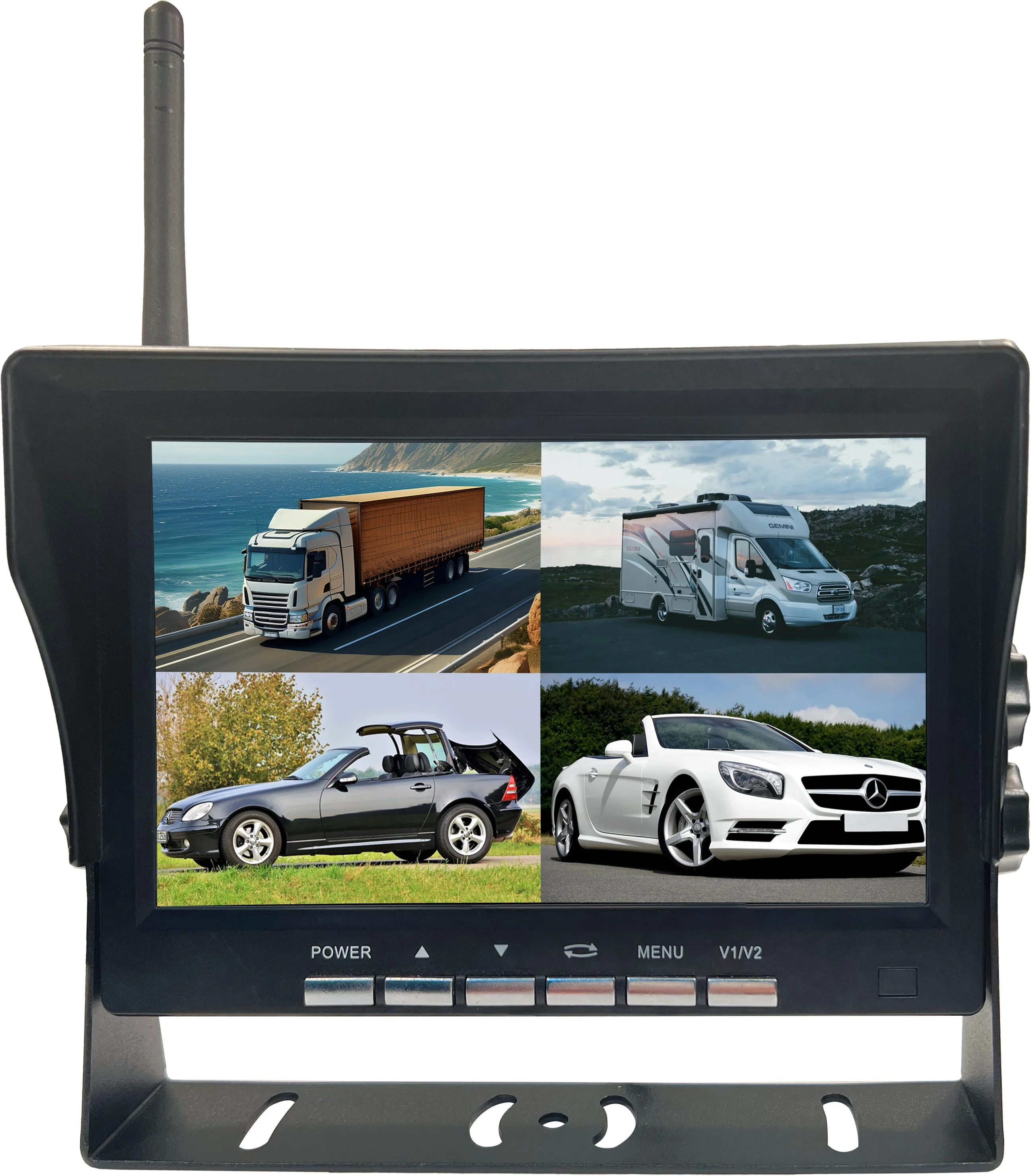 7-дюймовый беспроводной tft ЖК-монитор заднего хода автомобиля HD костюм для всех автомобилей видеорегистратор двойной передний резервный