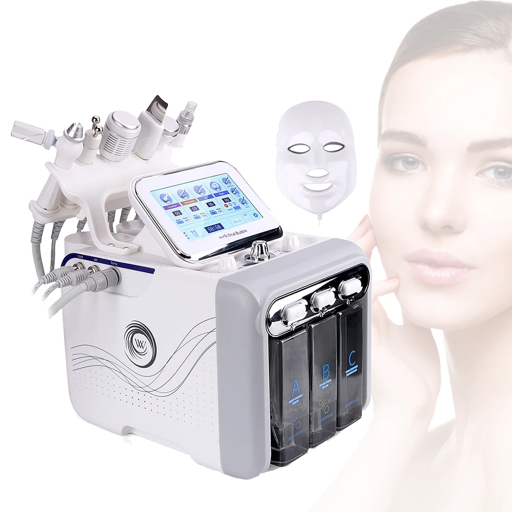 Professional 7 in 1 Multifunctional Vacuum Face Cleaning Hydro Water Oxygen Jet Peel Machine crystal microdermabrasion machine