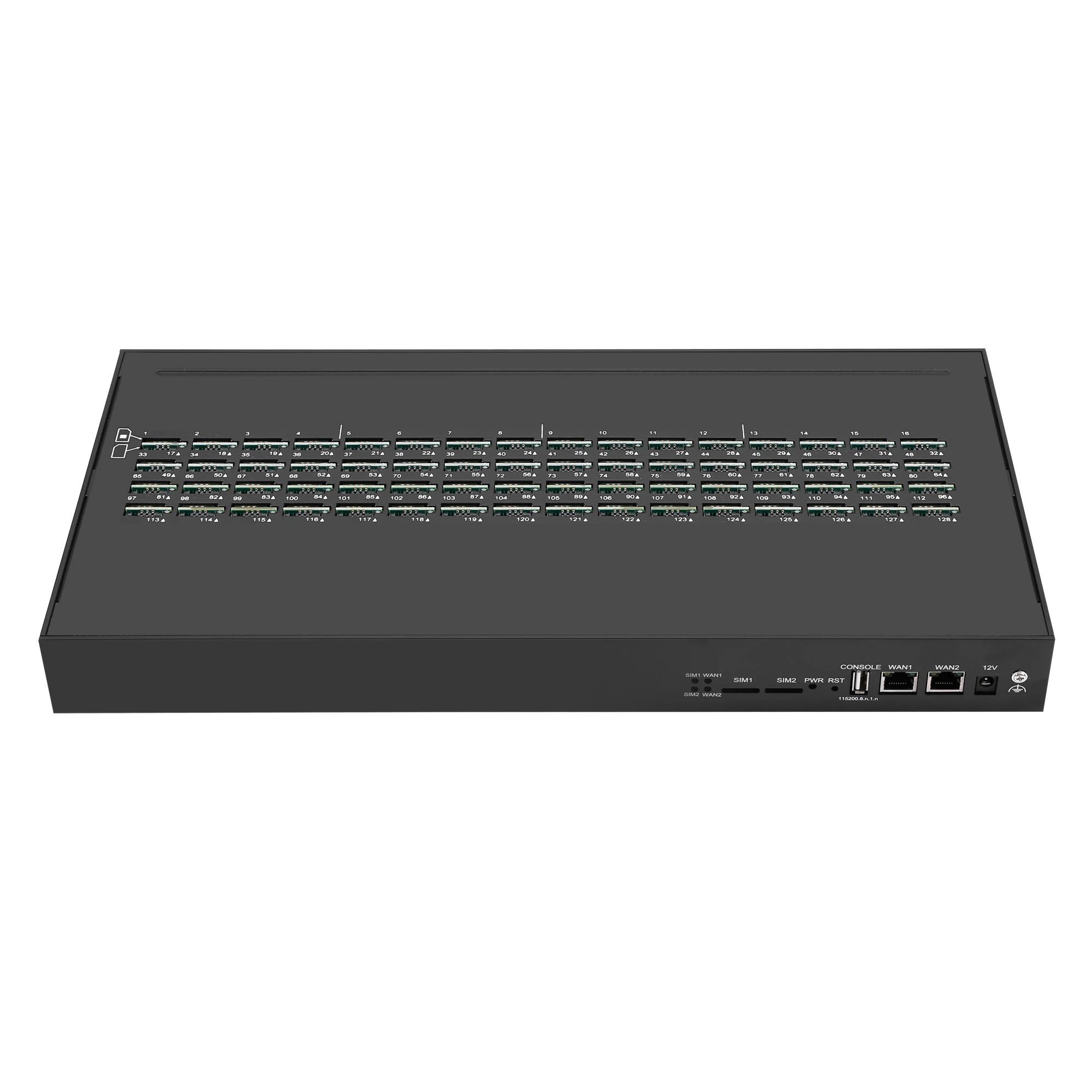 2022 Skyline 128 Simpool Simcard Slot GSM/3G/4G Voip Gateway support Remote Control High Quality