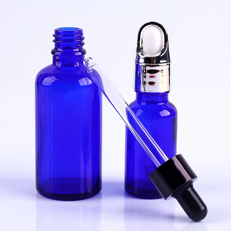 e liquid private label blue bottle pipette 10ml 30ml 50ml essential oil dropper bottle