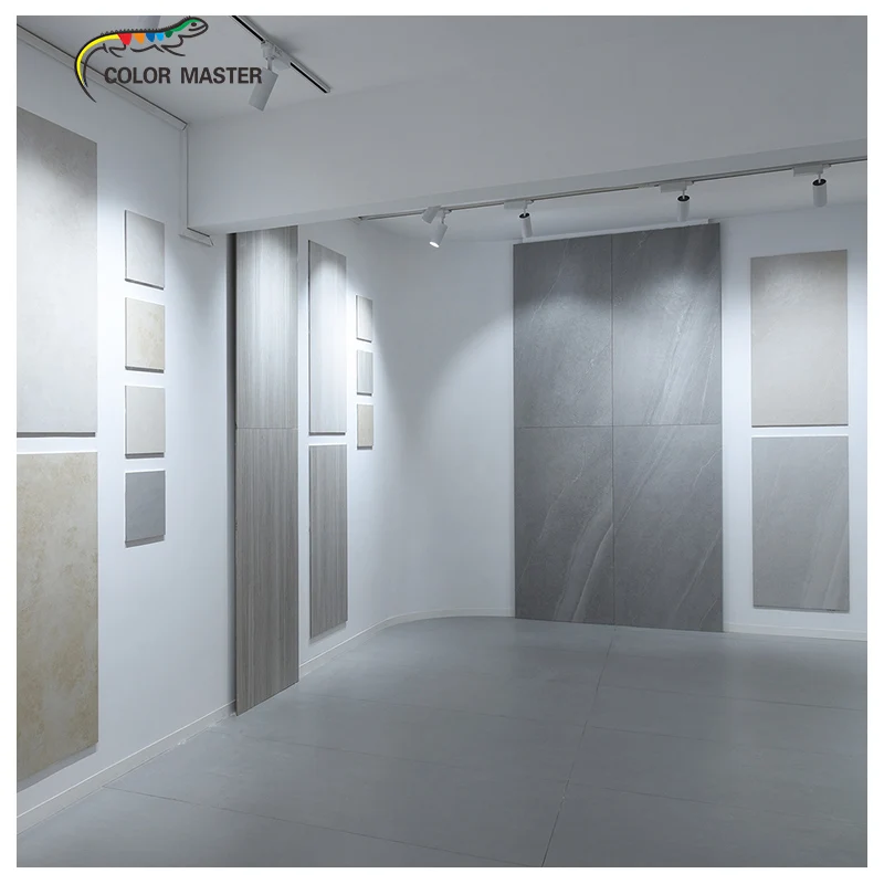 75X150cm Grey Black Glazed Bathroom Flooring Sandstone Porcelain Stone Cladding Wall Tiles