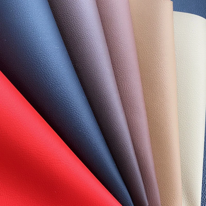 new 0.75mm thick mid-high end napa embossing cheap price pvc leather materials for motorcycle seat cover