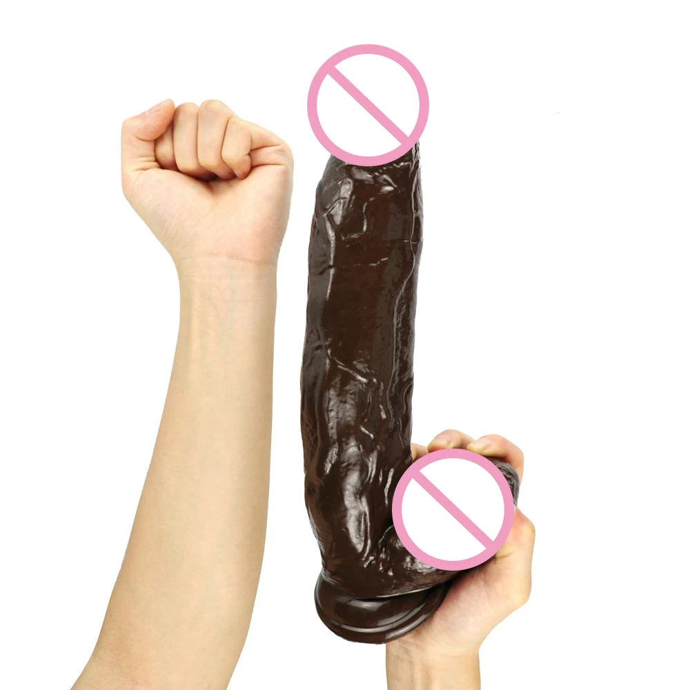 Wholesale Big Dildo Realistic Adult Sex Toys For Female 12 Inch Huge Artificial Rubber Penis Women Vagina Sexe Masturbation