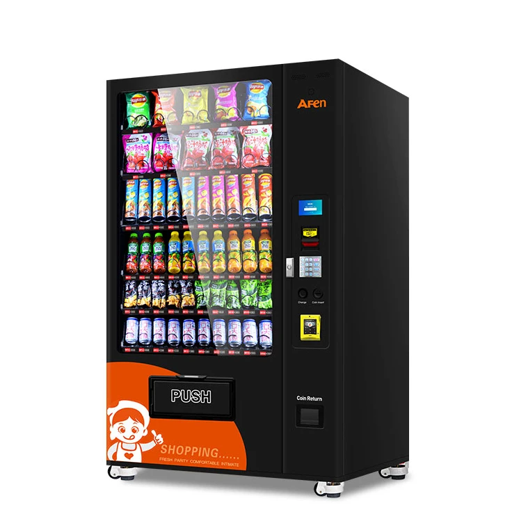 AFEN Automatic Sim Card Office Supplier Vendor Cold Drink Dispenser Vending Machine