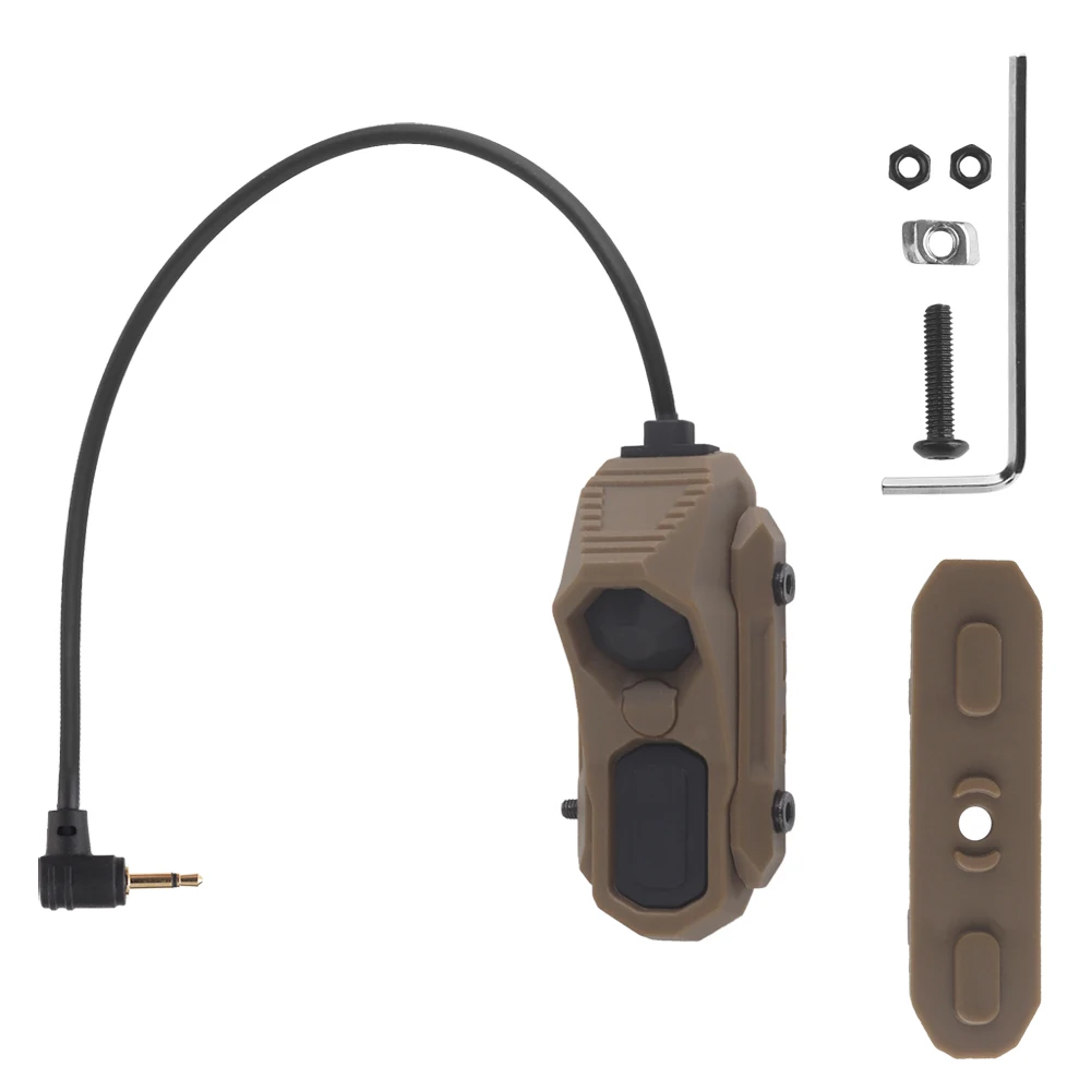 WOSPORT One Key Control AXON Wire Switch 2.5 Adapted To Guild Rail For PEQ With 2.5mm Plug Connector Hunting Accessories