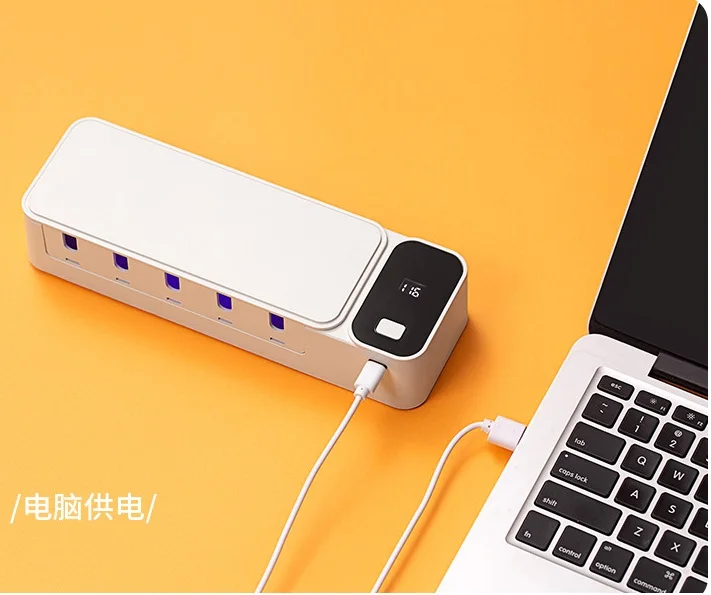 Портативная дорожная дезинфекционная зубная щетка 99.99% для ухода за полостью рта, стерилизатор UVC, коробка для дезинфекции