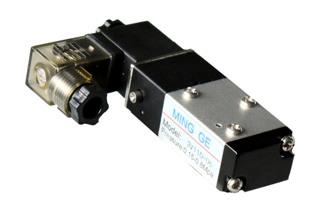 3V110-06 12/24/110/220/380V 2 Position 3 Way Solenoid Valve Normally Close or Normally Open Pneumatic Solenoid Valve