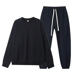 Wholesale Streetwear Blank Design Your Own Tracksuit Winter Thick 2 Piece Unisex Fleece Cotton Jogger Custom Sweatsuits