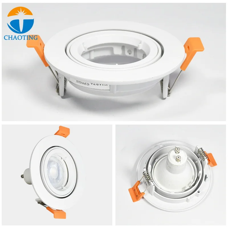 Commercial Indoor IP20 Housing Downlight MR16 Halogen Ceiling Lighting Adjustable Recessed Downlight Fixtures GU10
