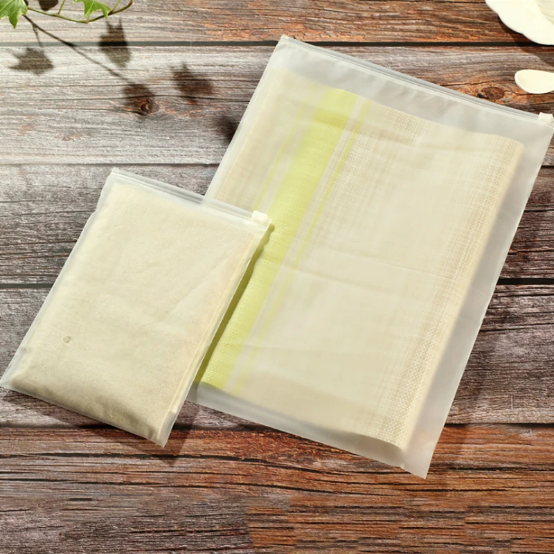 Многоразовые матовые пластиковые слайдер для хранения CPE Zip Lock упаковка сумка