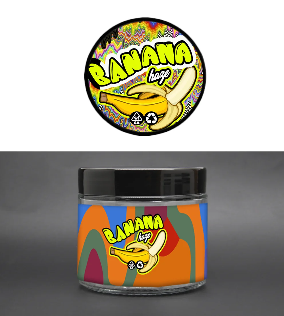 
A Mr Pack Custom 3.5gram Air tight Smell Proof Weed Packaging Jar Container Box Glass Stash Jar Weed Glass Jar in Stock 