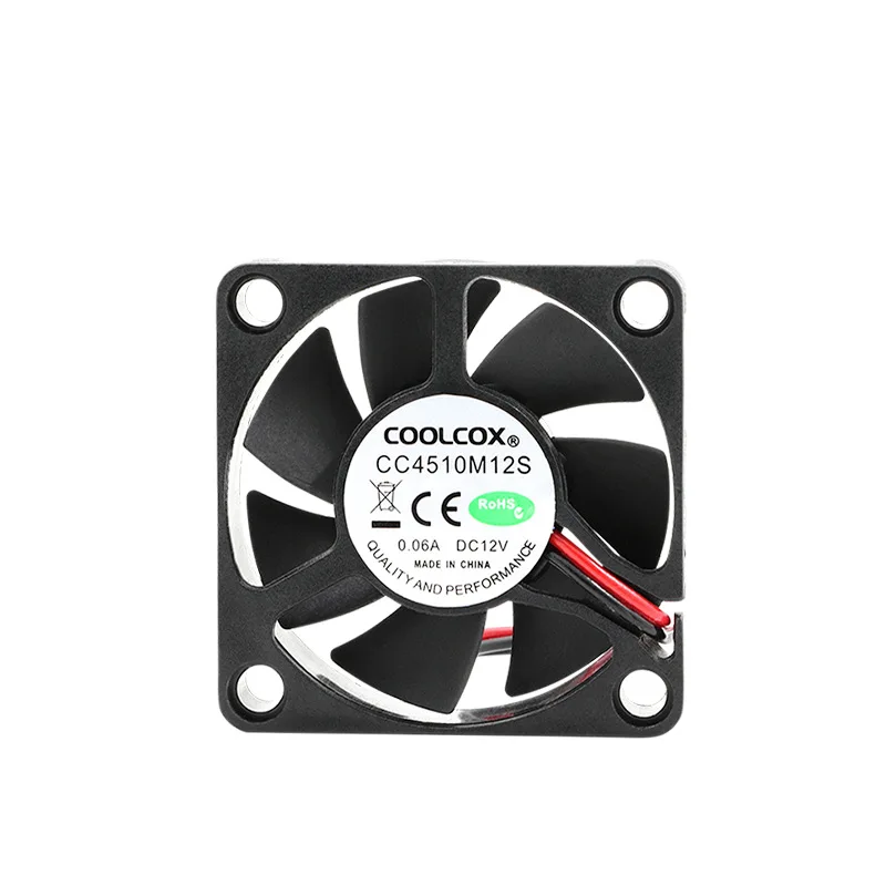 CoolCox 45x45x10mm DC Axial Fan,4510,suitable for air purifier & humidifier & set-top box
