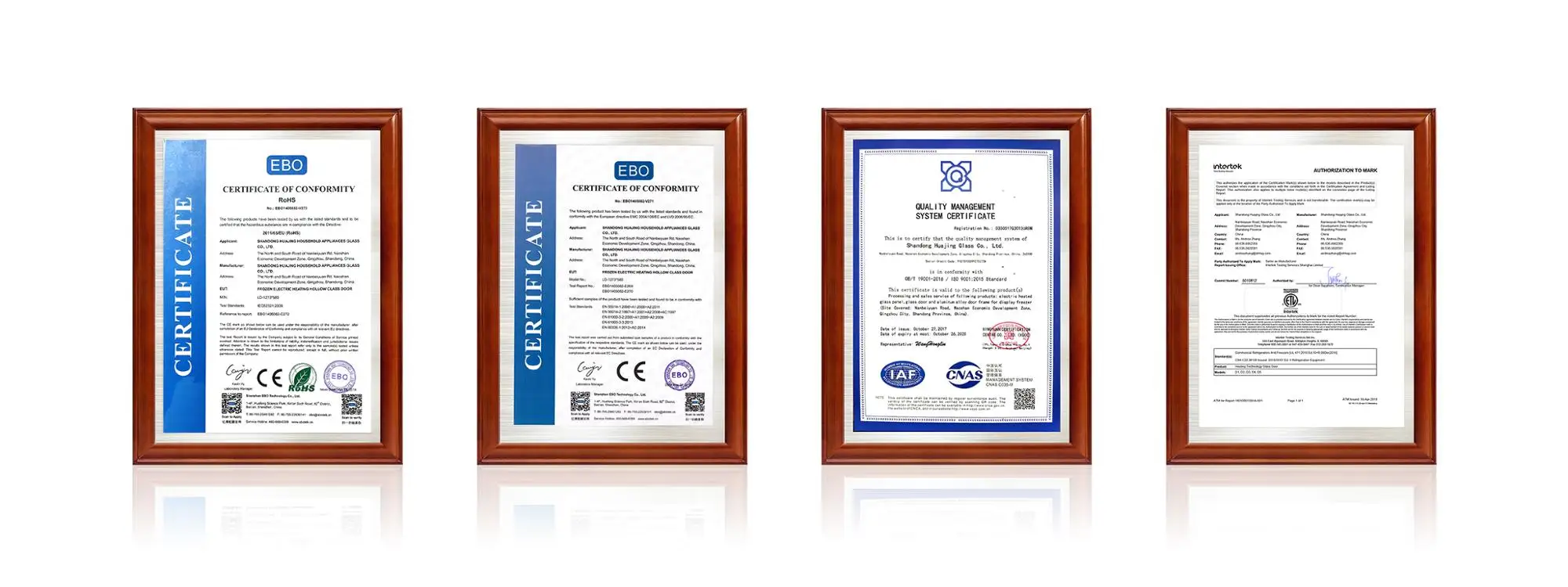 Refrigeration equipment  freezer parts Anti condensation glass doors for supermarket beverage display showcase