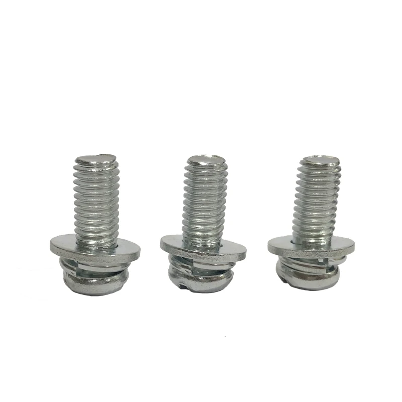 Пружинная шайба с шестигранной головкой, комбинированный болт и гайка, комбинированный тип