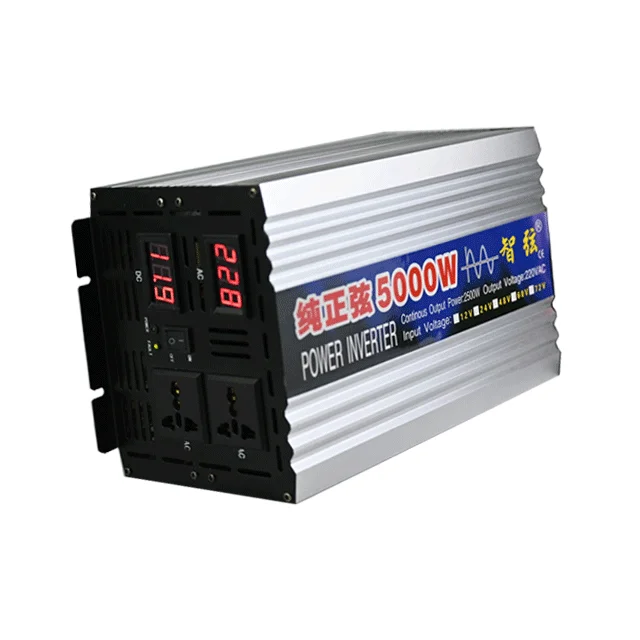 Holiday promotion DC 12V 24V 48V 60V To AC 220V 230V 240V 5000w solar  Pure Sine Wave power converter