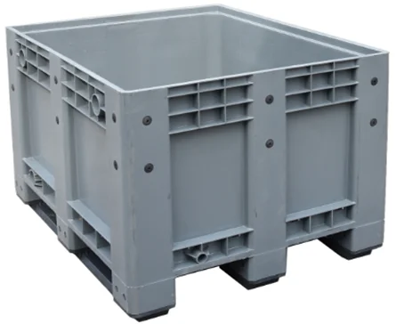 Stackable plastic pallet storage container ice cream containers