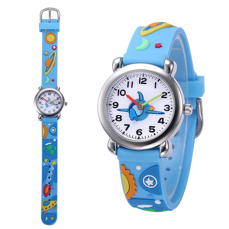 fashion planet universe cartoon themed cute kids watches 30m waterproof popular cartoon children watch sports oem quartz watch