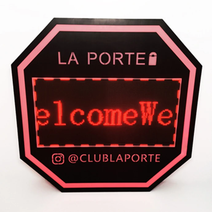 Wholesale Rechargeable Acrylic Night Club Bar Color Gradient Led Sign Board Led Bottle Presenter