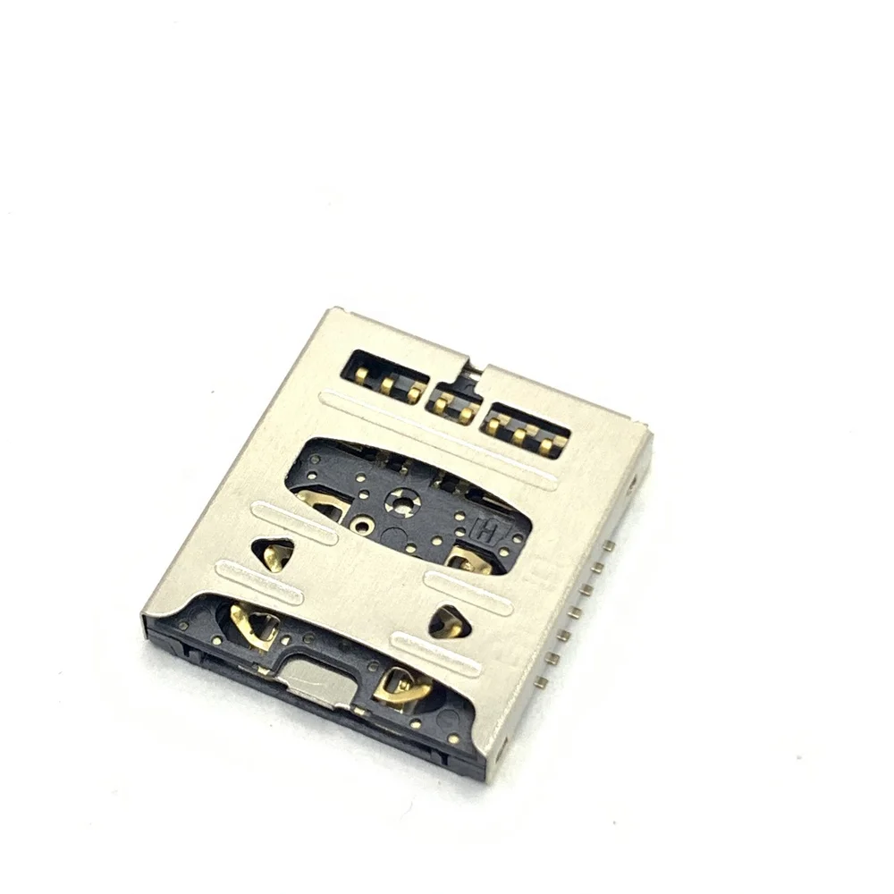 Smart card adapter SIM card socket dual card connector nano sim and TF connector