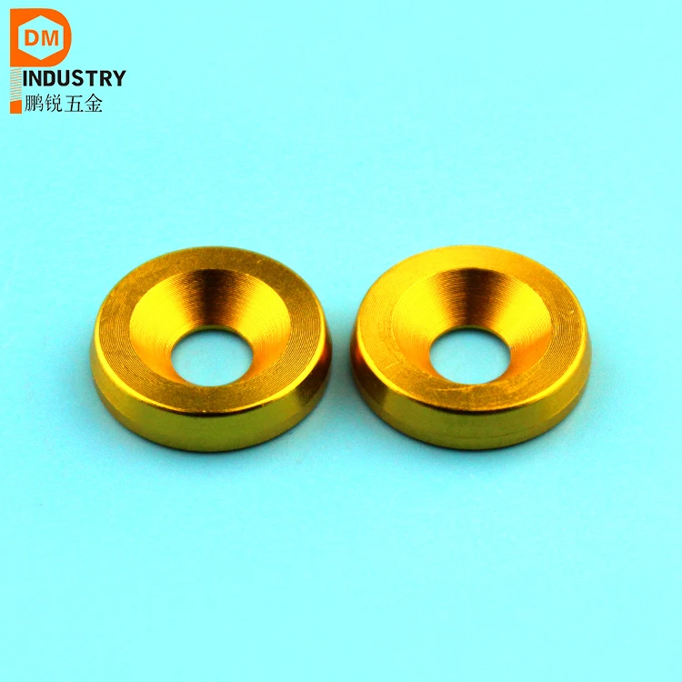 Economical custom design jdm m6 aluminum washers fender washer