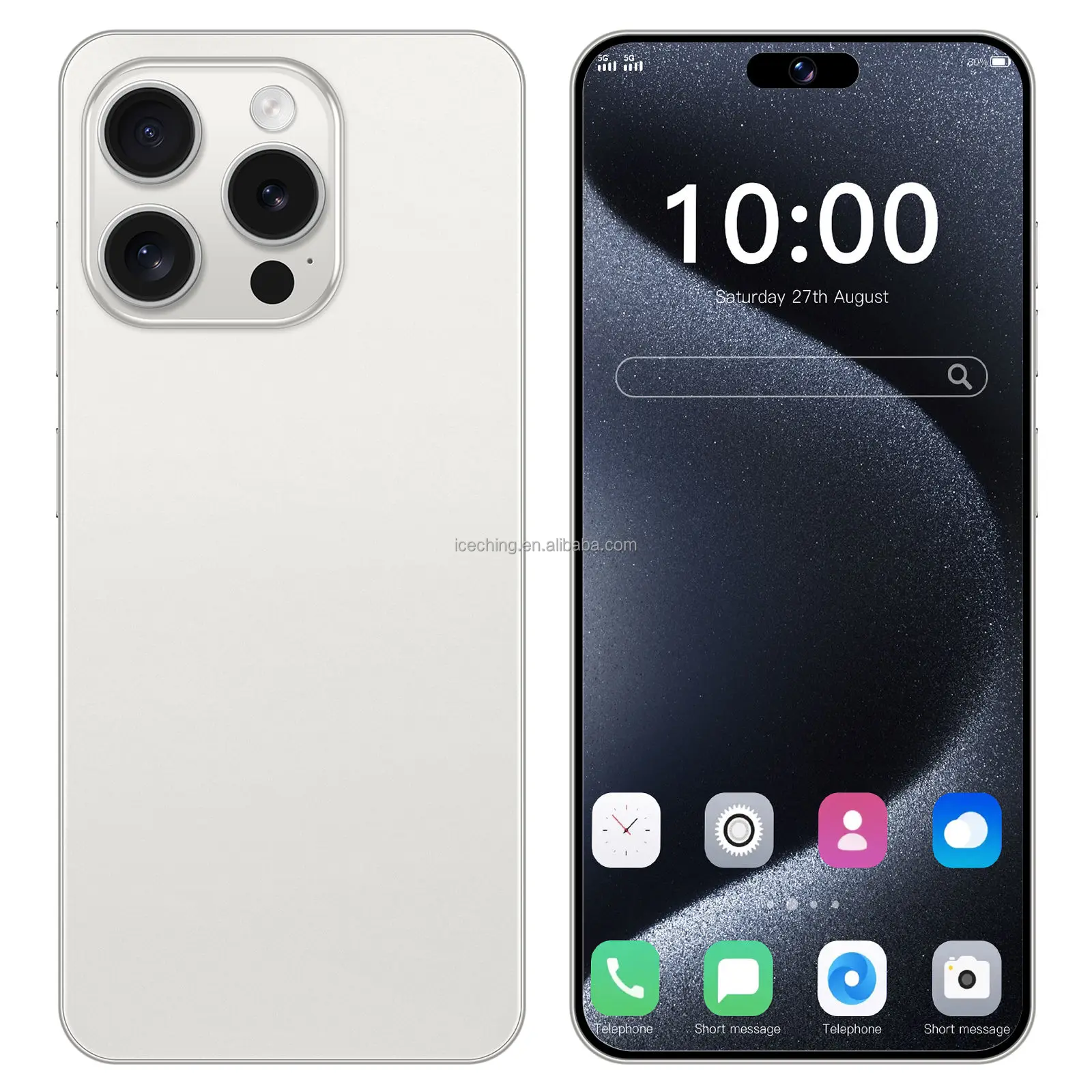 Hot Sale Original I New Phone 15 Pro Max Phone Clone Version Dual Sim Card 10-core 5g Phone And Logo And Original Package