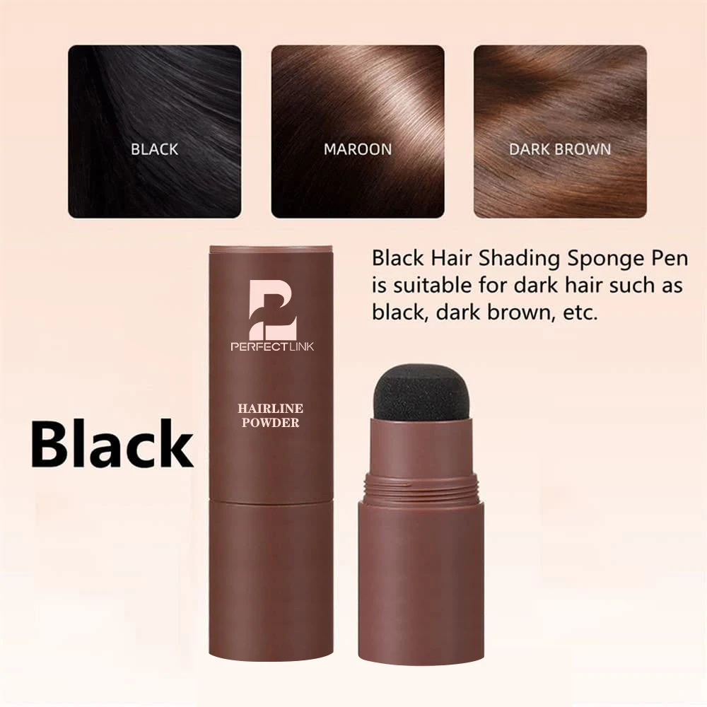 Private Label Wholesale Hairline Shadow Powder Instantly Color Shadow Cover Gray Hair Root Hair Touch-Up Hairline Powder