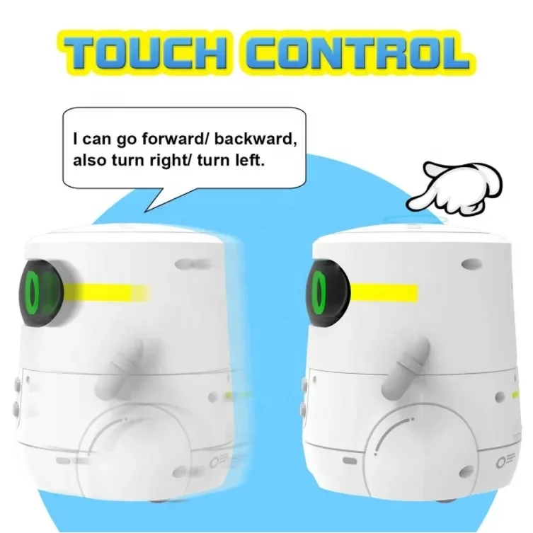 Electric Intelligent Mini Inductive Robot Interaction Guessing Animal Card Game Dancing Robot B/O Robot Toys For Kids