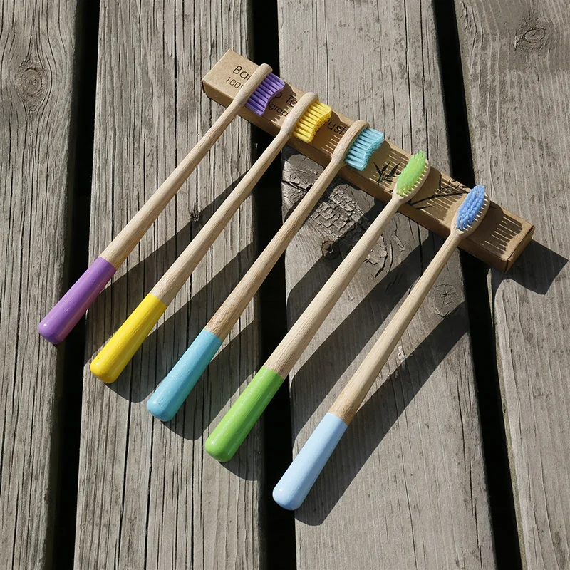 Plastic-free Products Eco-friendly Wholesale Popular Bamboo Toothbrush Bamboo Case Toothbrush With Customized Logo
