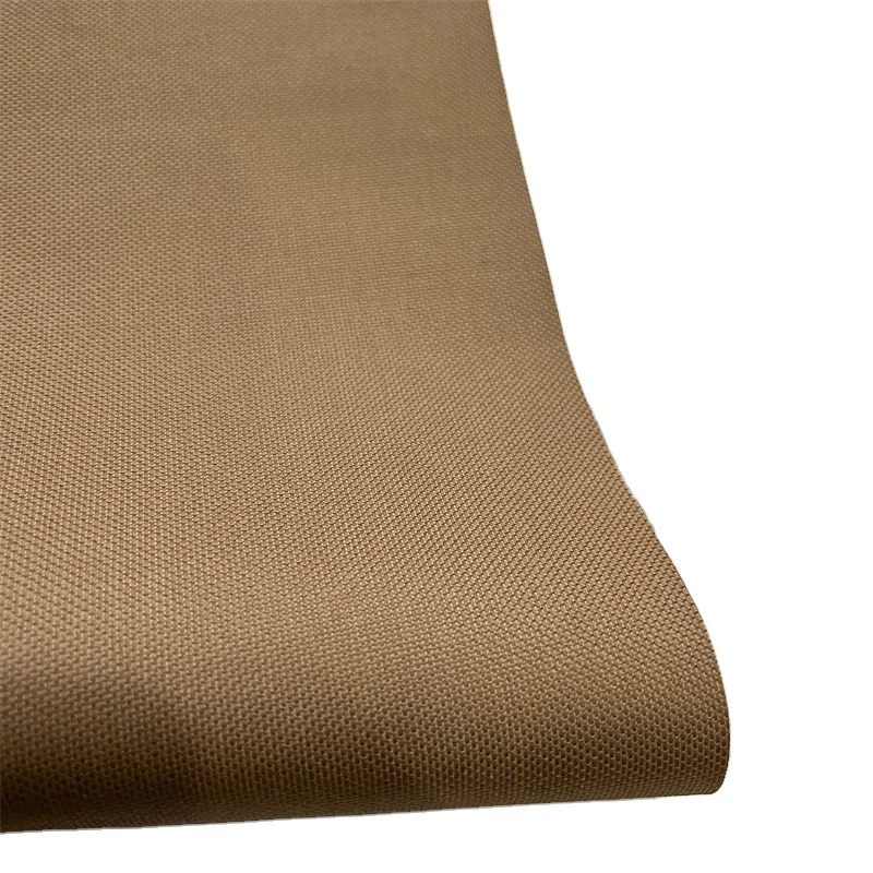 600D Pvc Coated KHAKI Polyester Oxford Fabric For bag material