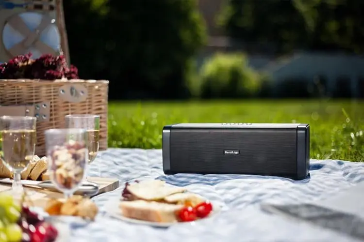 Newest products classical  black Digital FM Radio 2 Way Stereo Sound bt portable speakers