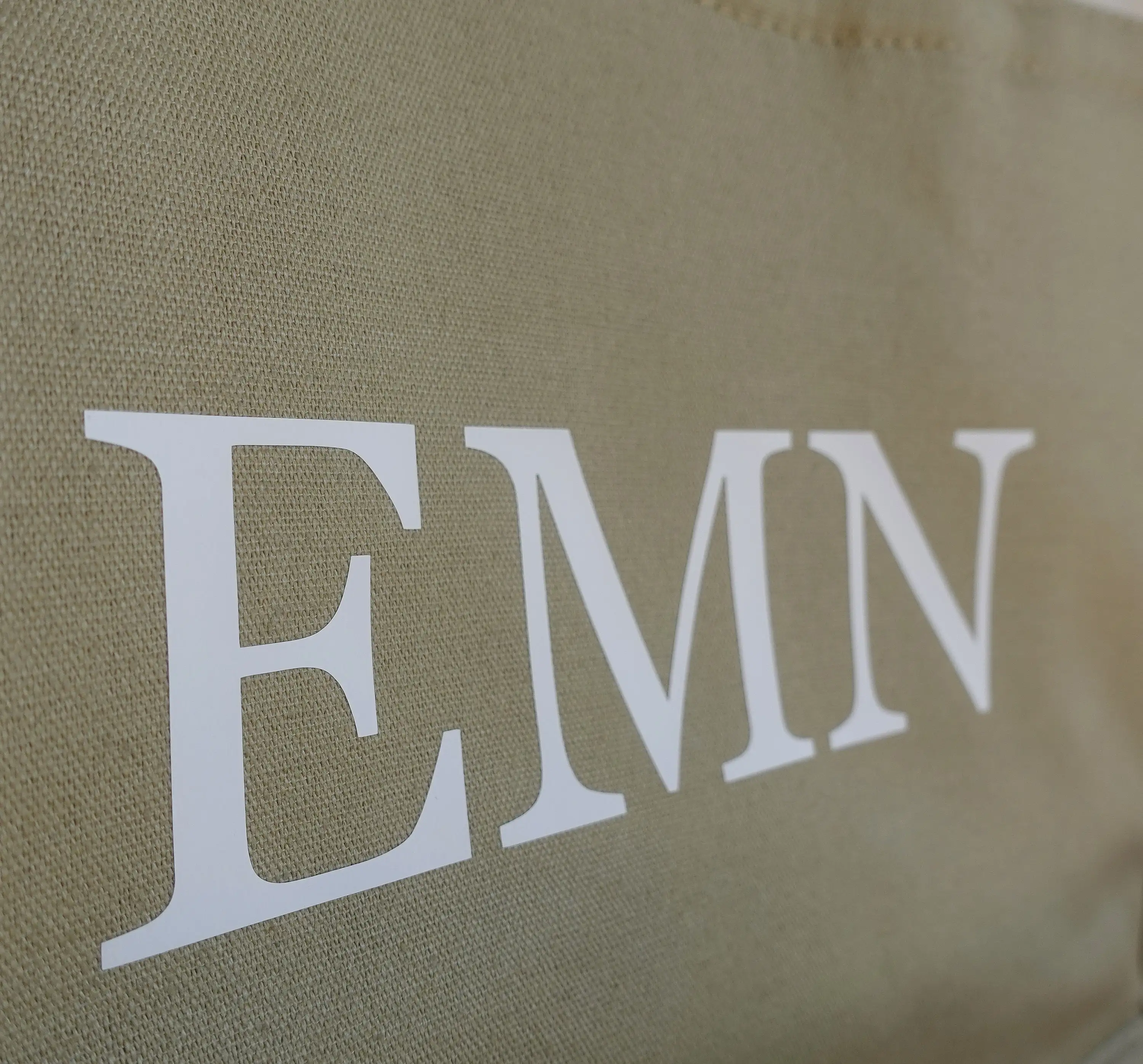 eco friendly custom logo personalized Initial laminated cotton Canvas Beach Bag Monogrammed name Gift Tote Bag for Women