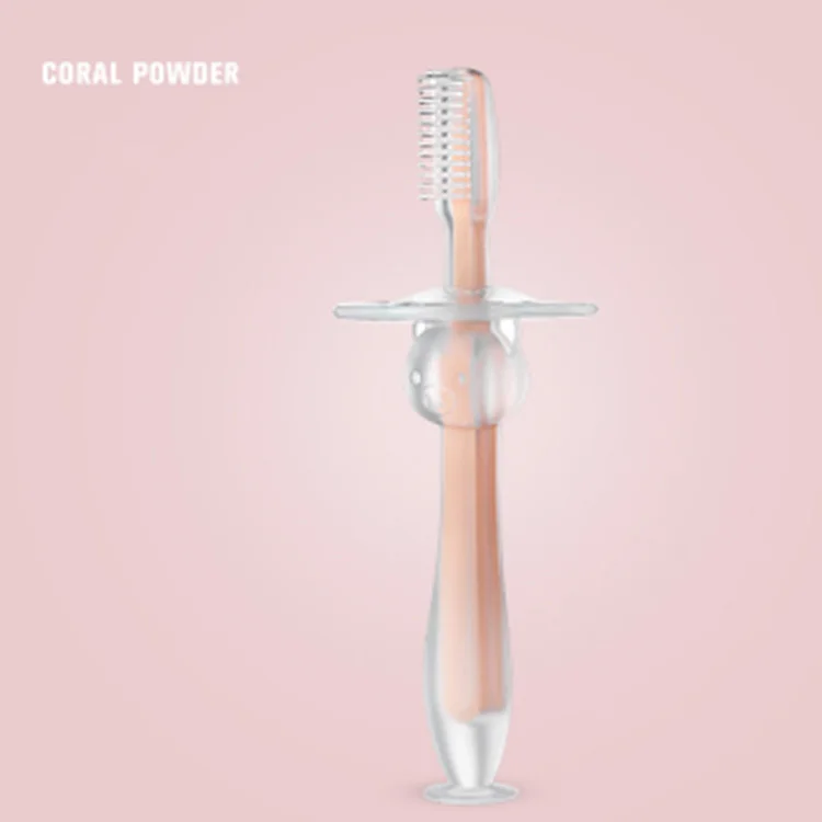 
Infant training soft silicone baby toothbrush suction toothbrush baby toothbrush 