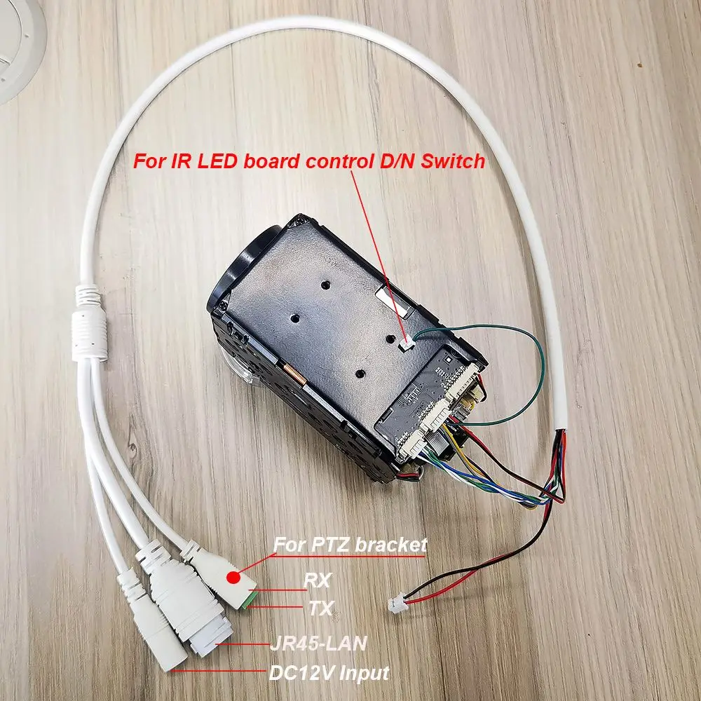 Camhi 4K 8MP IMX415 WIFI Wireless 360X Optical Zoom IP Camera Module Auto IRIS P2P On vif Tf Card Slot Max 256g