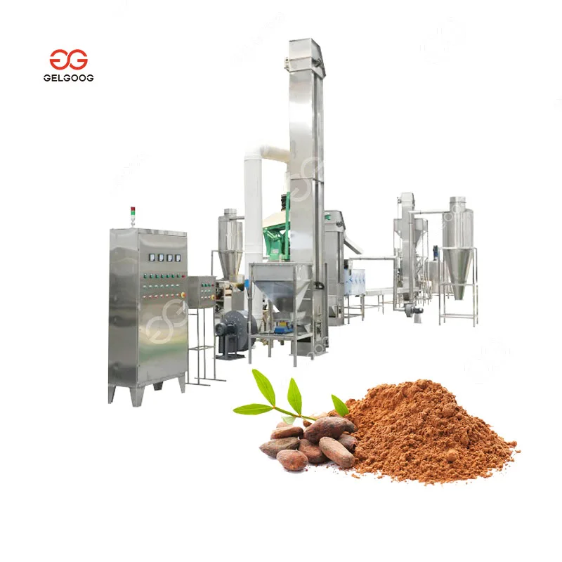 High Efficiency Cacao Bean Powder Production Making Machine Line Cocoa Processing Plant