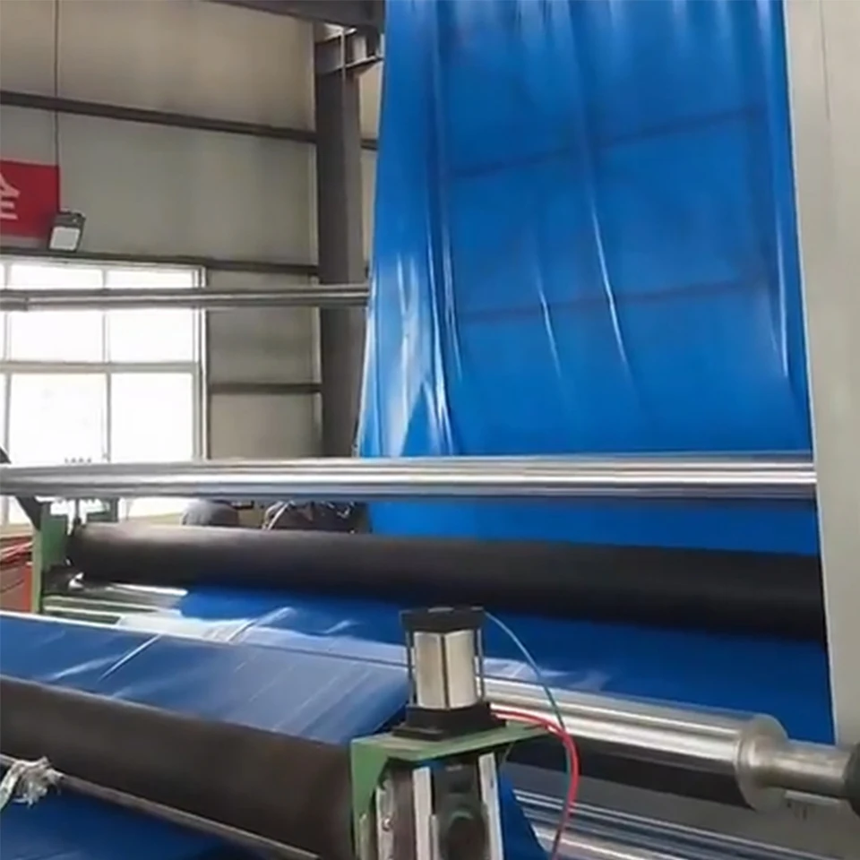 Two Layers Co-extrusion Hdpe Pavement Geomembrane Production Line Film Blowing Machine Plastic Extruder