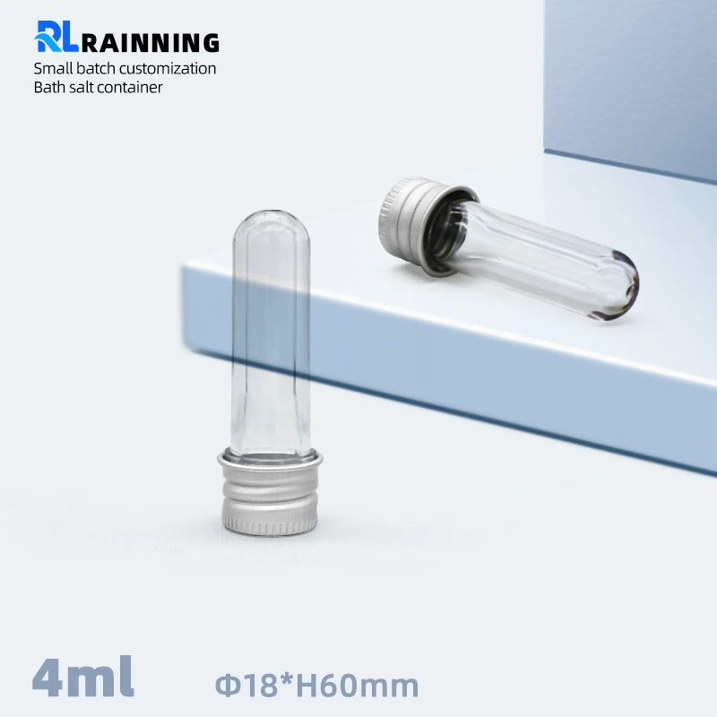 Контейнер для соли для ванны 4 мл, пластиковая Преформа ПЭТ, пластиковая пробирка с винтовыми крышками