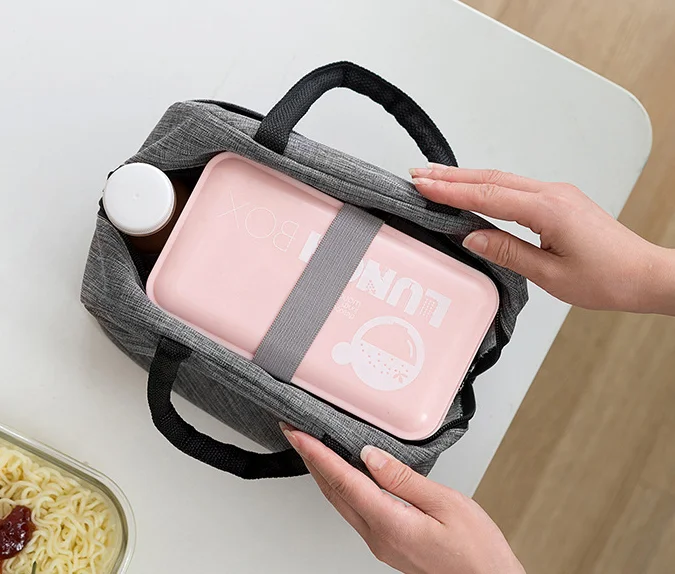 Lunch Handbag for Women or Men, Reusable -Insulated and Waterproof Lunch Box Containers