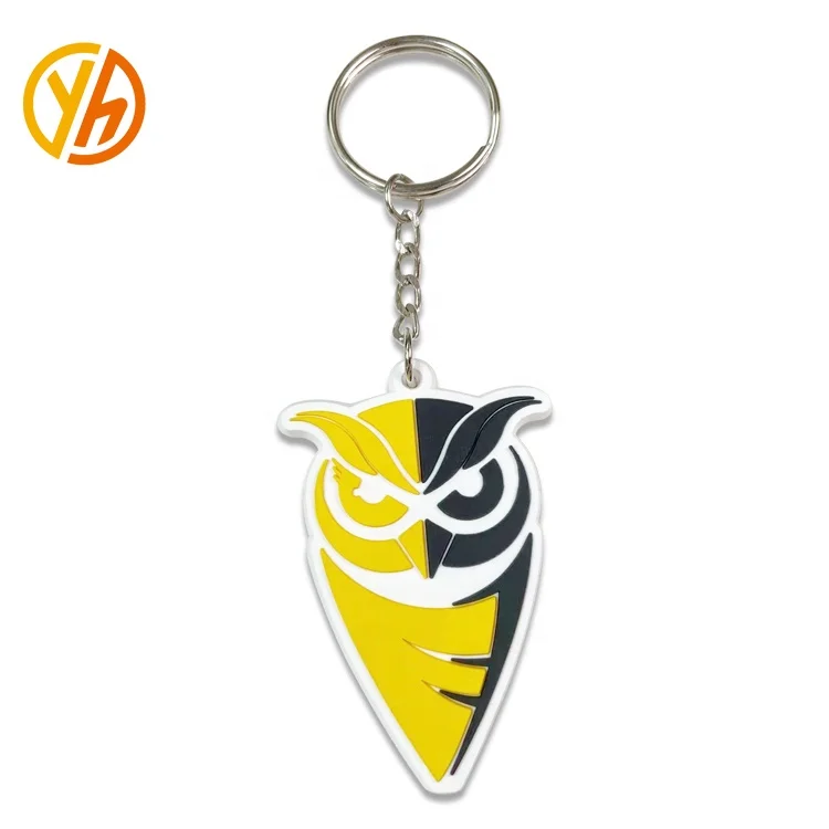 Customized PVC keychain/plastic keychain/3D Soft rubber Keychain