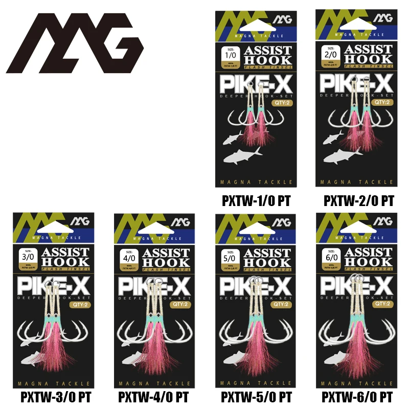 MAG 1/0 2/0 3/0 4/0 5/0 6/0 Jigman fishing Jigging doubleassist hook high carbon glow steel wire line