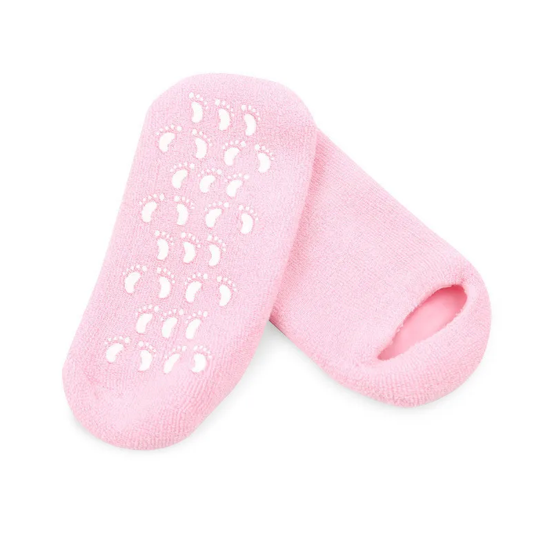 2024 Moisturizing Socks Foot Care Softening Dry Cracked Feet Rough Skins Anti Slip Aloe Socks Spa Gel Socks