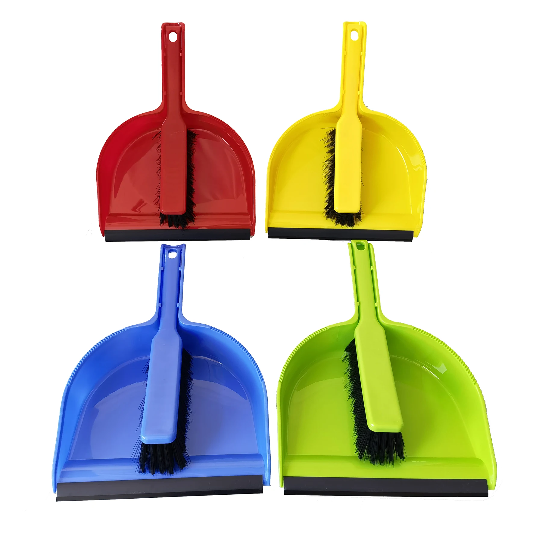 bright color, virgin PP material , plastic brush with  dustpan set , hand shovel