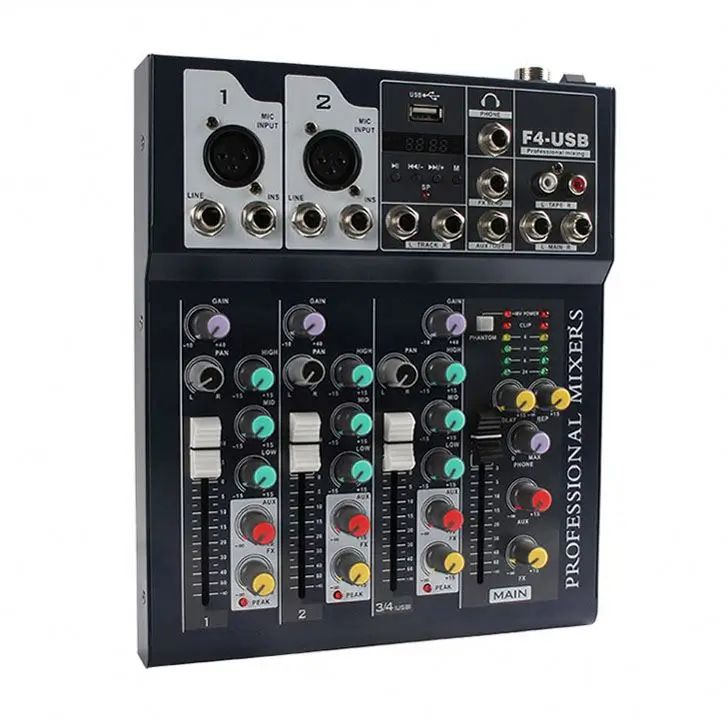 Hot Sell Mixer Video Y Professional Audio Digital dj mixer usb mini audio mixer console