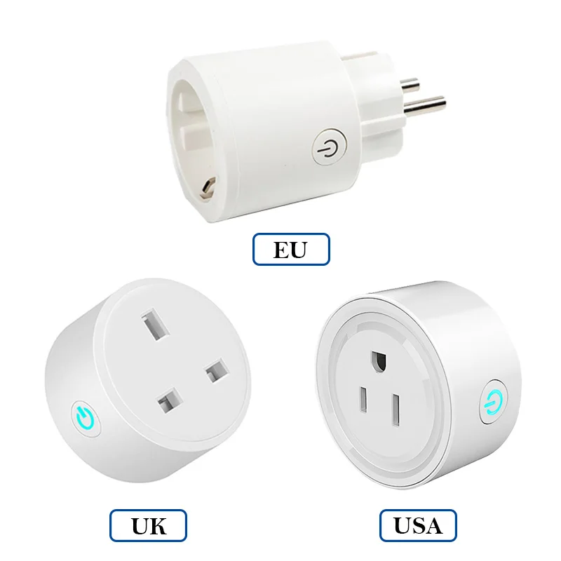 Us Uk Eu Voice Control App Control Electric Plug 16a Smart Home Socket Smart Life