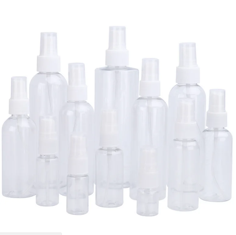 30ml 50ml 60ml 100ml 120m Transparent Mist Toning Water Perfume Spray Bottle PET Bottle