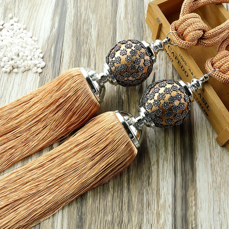 Exquisite plum curtain strap hanging ball European tassel hanging ball curtain buckle curtain rope strap